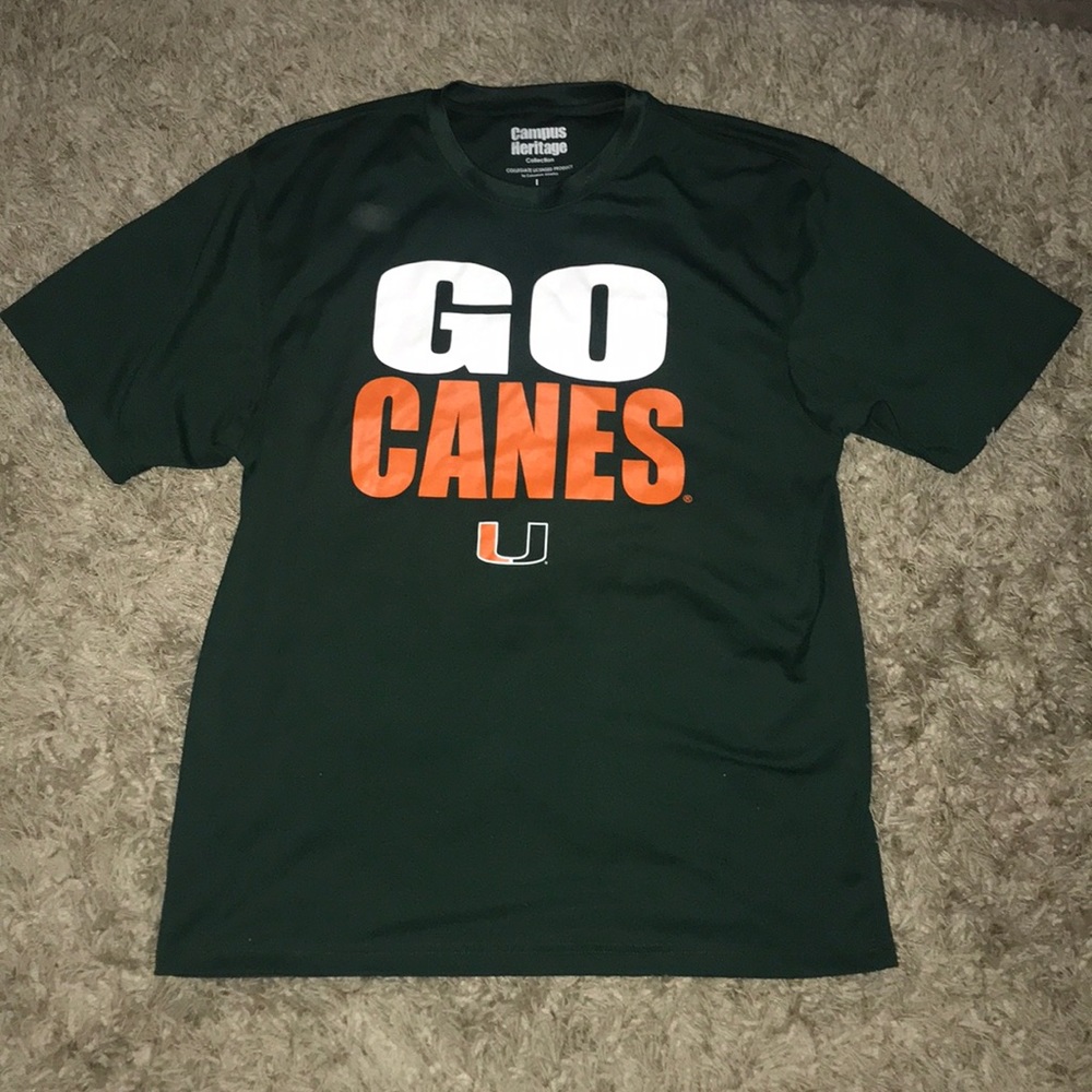 University of Miami “GO CANES” Dri-Fit T-shirt.